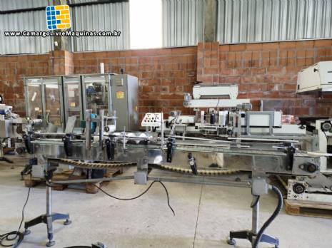 Tampador tampadora por press�o para frascos latas potes em inox SLP