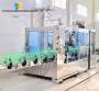 Envasadora rotativa tribloco rinser rosqueadora em inox com 9 bicos Engafbras
