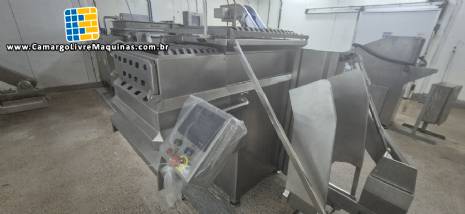 Misturador de p�s em inox 2 eixos Simetria MMF 300 para carnes embutidos pet food massas aliment�cias