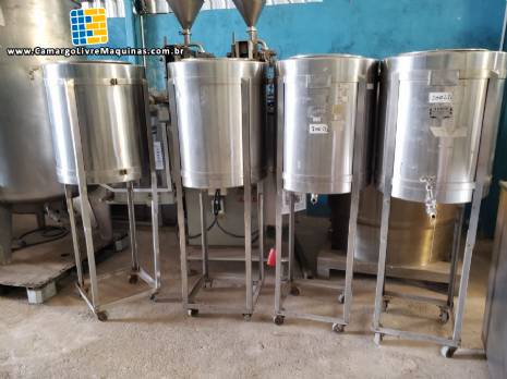 Tanque em a�o inox 200L Alsop