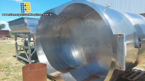 Tanque automatizado Queijomatic para massas de queijo Biasinox 500 litros