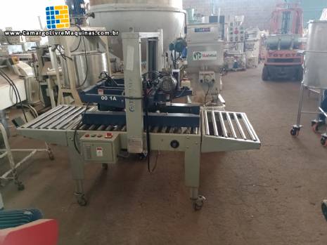 Fechadora seladora semi autom�tica para caixas de papel�o Tecmaes