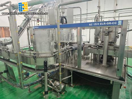 Linha completa para envase de latas Zegla 6000 latas / hora