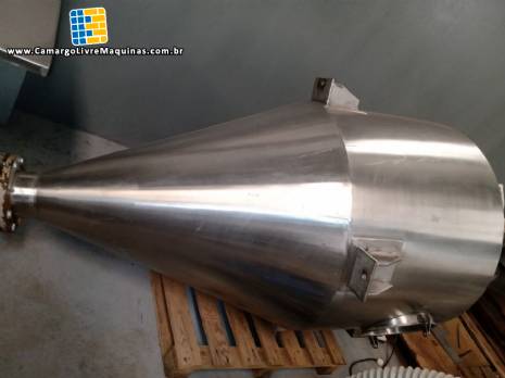 Silo vertical em inox 800 kg