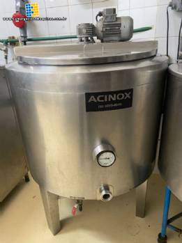 Tanque encamisado banho maria iogurteira para iogurtes 200 litros ACINOX