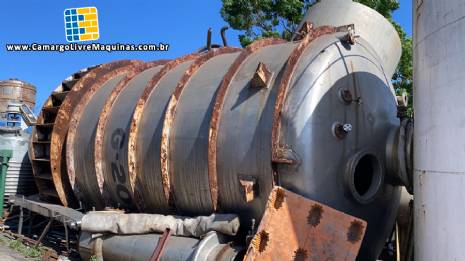 Tanque em ao inox tipo cristalizador 70000 litros