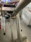 Rosca alimentadora transportadora helicoidal inclinada com silo receptor em ao inox