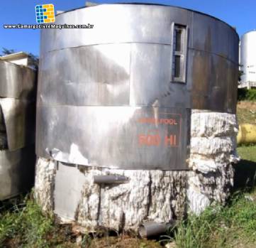 Tanque em a�o inox Whirlpool clareador filtrante