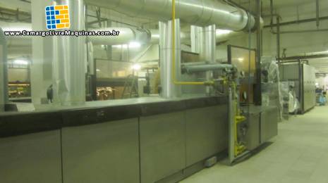 Linha industrial continua para fabrica��o de wafer