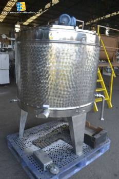 Tanque pasteurizador para iogurtes inox Mirainox 500 litros