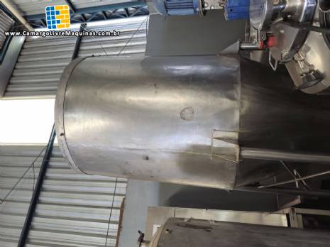 Tanque silo armazenamento em ao inox