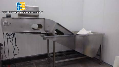 Alimentador e lavadora de pescados