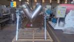 Misturador em V para p�s e granulados 100 litros em a�o inox