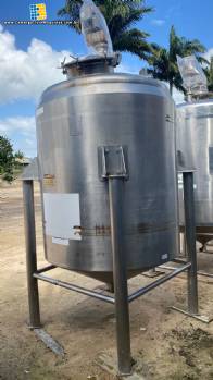 Tanque em inox 1500 litros sem agitador