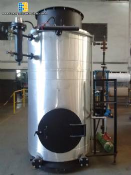 Caldeira em a�o inox a lenha