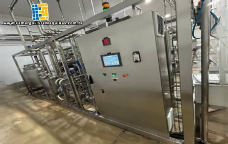 Sistema de filtra��o concentra��o por membrana para 10.000 L hora Padroniza