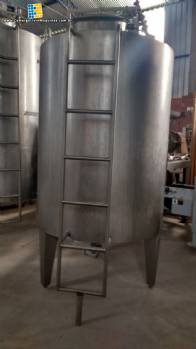 Tanque em inox com agitador 1.500 L Brasholanda com spray ball cip