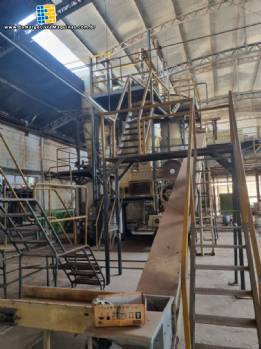 Linha m�quinas para fabrica��o de sab�o em barra 4.500 kg G.Mazzoni