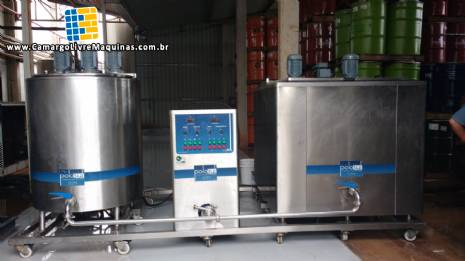 Mini planta de pasteuriza��o resfriamento matura��o Polo Sul PSMP 600