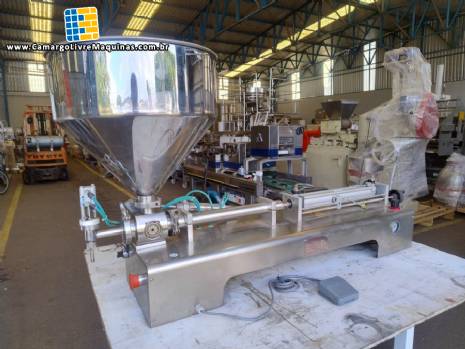 Envasadora em inox de bancada para l�quidos e viscosos