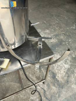 Tanque reator encamisado misturador de bancada laboratrio em ao inox