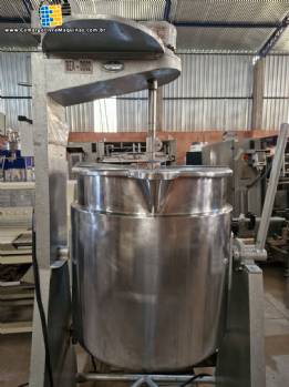 Tanque tacho encamisado basculante misturador em inox eltrico Alic Imarvil 100 litros