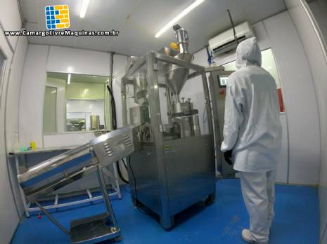Encapsuladora envasadora em inox automtica de cpsulas NJP 1200