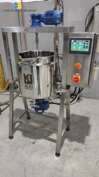 Reator misturador encamisado aquecimento e resfriamento em inox 30 litros Alki Mquinas