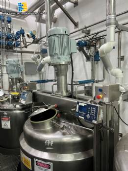 Tanque encamisado misturador 2000 litros inox 316 turbo mixer 30 hp Scott Turbon Mixer