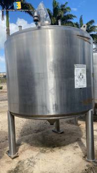 Tanque em ao inox 5.000 litros sem agitador