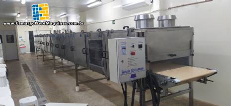 T�nel de resfriamento para chocolate 14 metros JAF Inox
