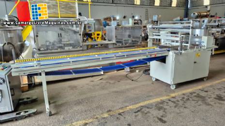 Embaladora flow pack para p�es de hamb�rguer cachorro quente Rodopac 2021