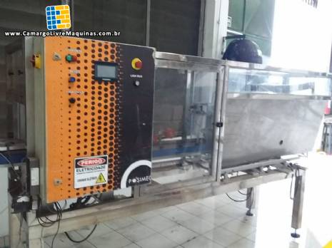 Alimentador de frascos universal em inox Posimec