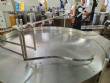 Mesa girat�ria alimentadora em inox para frascos potes Levapack 1200 mm