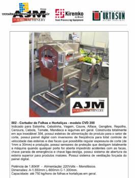 Cortador de hortaliças industrial 750 kg AJM Cortador de hortaliças industrial 750 kg AJM