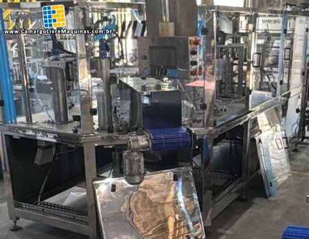 Envasadora embaladora carrossel rotativa em inox para envase de embalagens Stand-up Pouch Ultramaq Envasadora embaladora carrossel rotativa em inox para envase de embalagens Stand-up Pouch Ultramaq