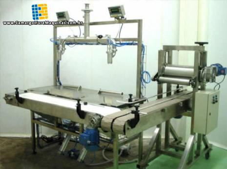 Envasadora para dosagem de produtos líquidos e viscosos Envasadora para dosagem de produtos líquidos e viscosos