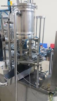 Envasadora rotativa para copos e tampa alumínio Mirainox Envasadora rotativa para copos e tampa alumínio Mirainox