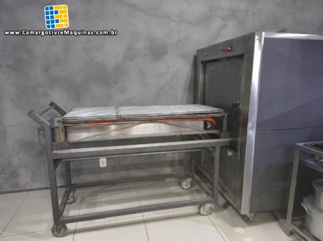 Forno industrial para porqueta assados leitoa costelas italiana Euroforni p1s Porchetta Singolo Forno industrial para porqueta assados leitoa costelas italiana Euroforni p1s Porchetta Singolo