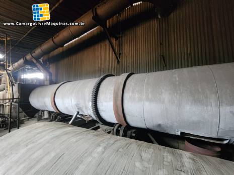 Secador rotativo em aço inox 7,5 metros Secador rotativo em aço inox 7,5 metros