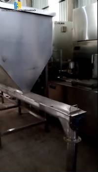 Silo de armazenamento ensacadeira em inox Silo de armazenamento ensacadeira em inox