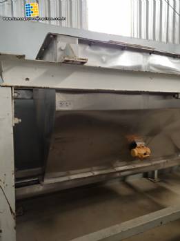 Silo de armazenamento ensacadeira em inox com rosca transportadora saída 2000 litros Silo de armazenamento ensacadeira em inox com rosca transportadora saída 2000 litros